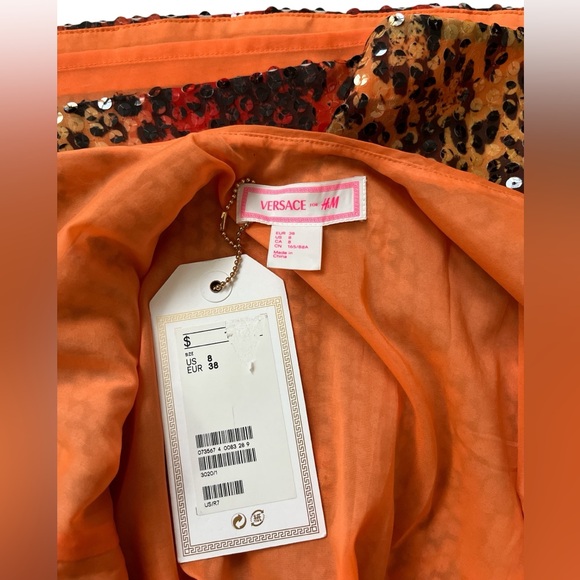 NWT Versace x H&M Stampa Sequin Sunset Mini Dress - Picture 10 of 12